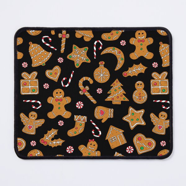 Item preview, Christmas Gingerbread Shapes Pattern designed and sold by HotHibiscus.