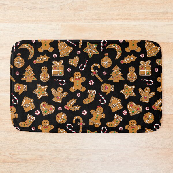 Item preview, Christmas Gingerbread Shapes Pattern designed and sold by HotHibiscus.