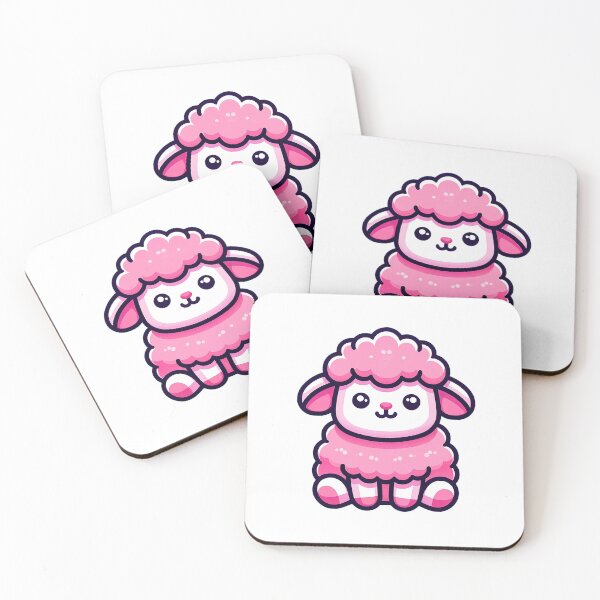 Item preview, pink sheep sitting down designed and sold by nokoryna.