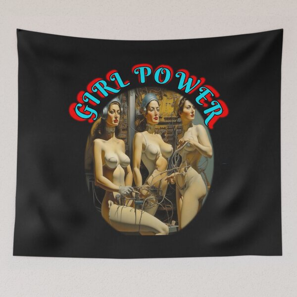 Item preview, Some Victorian Retro Girl power, high energy construction female only construction crew, grl pwr retro style designed and sold by sailorsam1805.