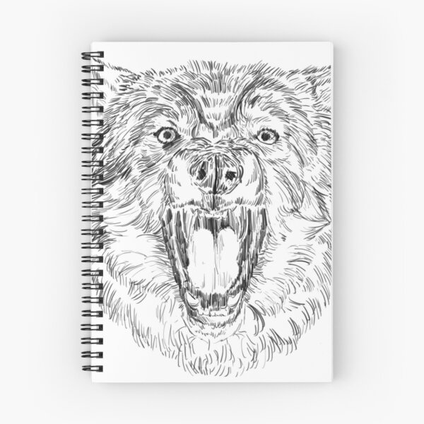 Artikelvorschau, Knurrender Wolf-Linienentwurf entworfen und verkauft von FoxParadise.