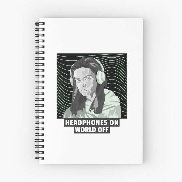 Item preview, HEADPHONES ON / WORLD OFF designed and sold by Hardstyle-Tees.