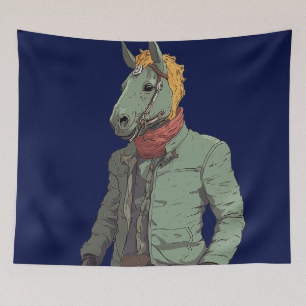 Item preview, Urban Cowboy Horse Mask Chic HD AI designed and sold by scudpunk.