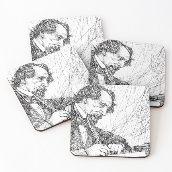 Item preview, CHARLES DICKENS - ink portrait .3 designed and sold by lautir.