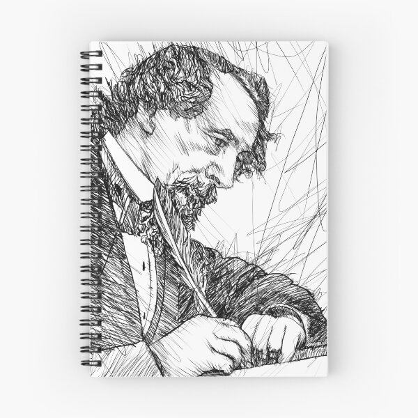 Item preview, CHARLES DICKENS - ink portrait .3 designed and sold by lautir.