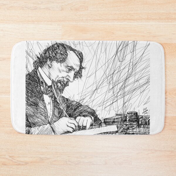 Item preview, CHARLES DICKENS - ink portrait .3 designed and sold by lautir.