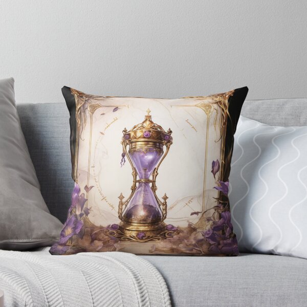 Item preview, a sparkling Hourglass in front of an old Grimoire designed and sold by Marie Colençon.