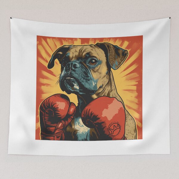 Item preview, Pop Art Boxing Dog designed and sold by NatureStyle555.