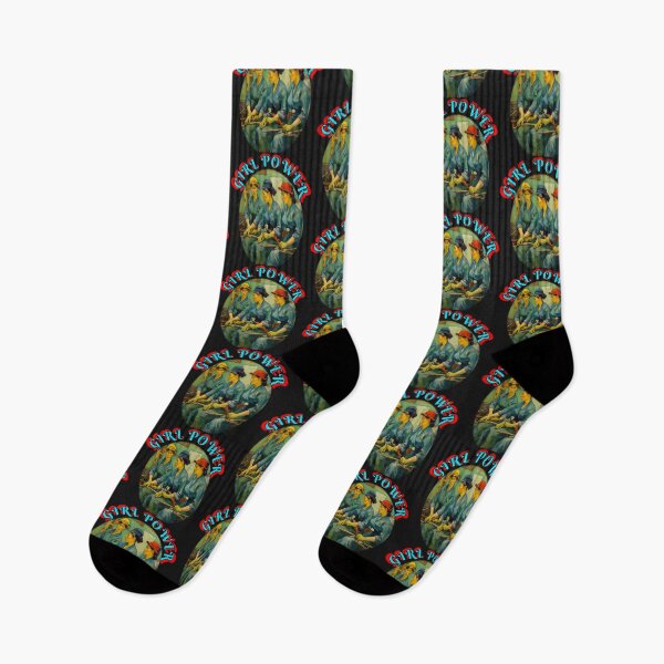 Item preview, Super Girl power, Van Gogh Style high energy construction female only construction crew, grl pwr retro style designed and sold by sailorsam1805.