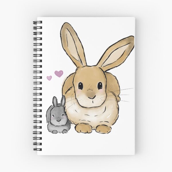 Item preview, ‘The odd couple’ bunnies in love designed and sold by Willow Grove Designs.