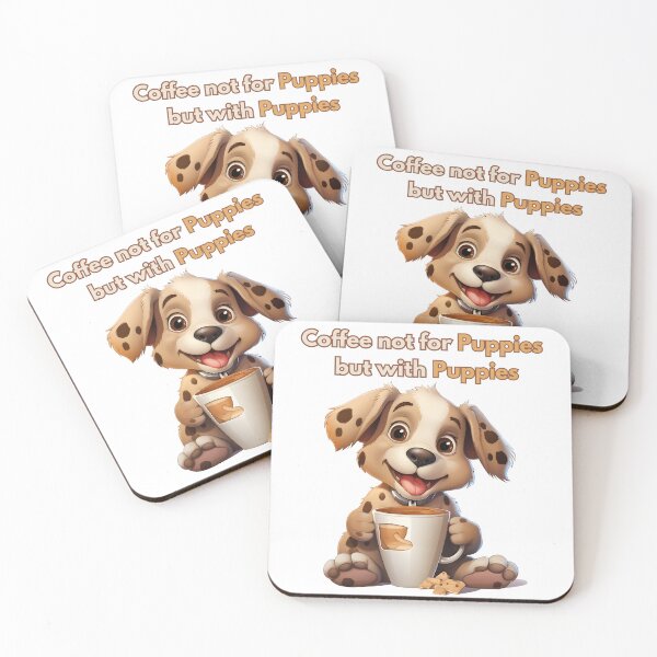 Item preview, Coffee with Cute Puppies  designed and sold by Promoc.