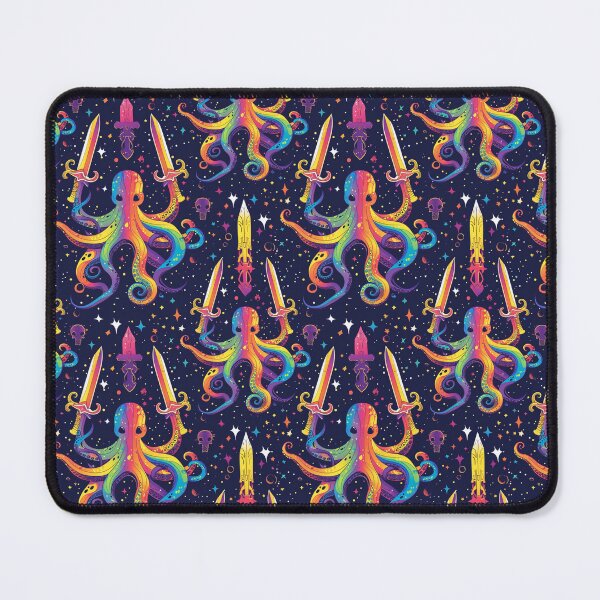 Item preview, Sword wielding space octopus  designed and sold by FloralZoo.