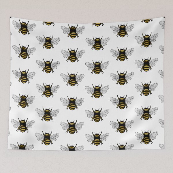 Item preview, Fluffy Bee design designed and sold by WanderDrips.
