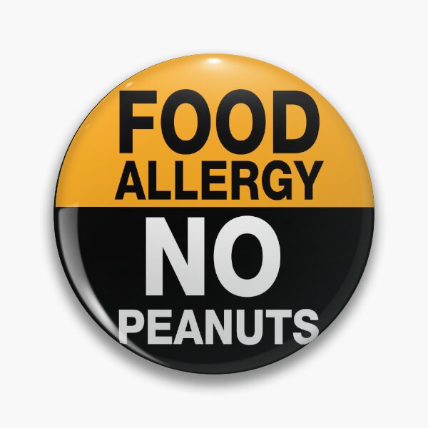 Item preview, Food Allergy : English Button (English) designed and sold by WhiteShirtGuy.