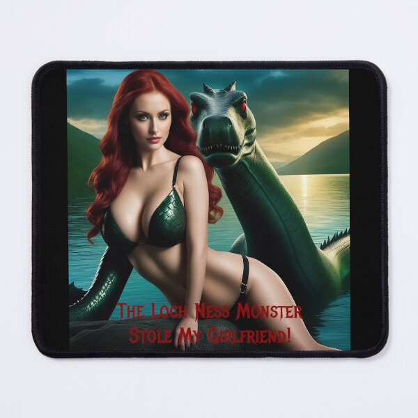 Item preview, Loch Ness Monster Stole My Girlfriend! designed and sold by FatCatStudios.