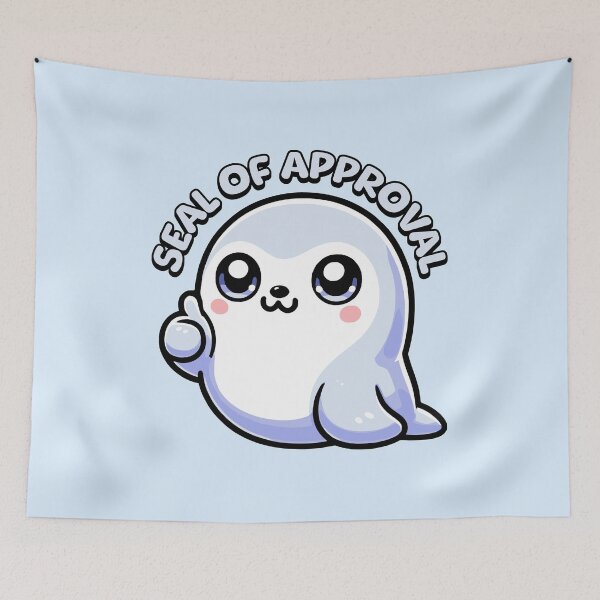 Item preview, Seal Of Approval! Cute Kawaii Seal Pun designed and sold by PMCreative.
