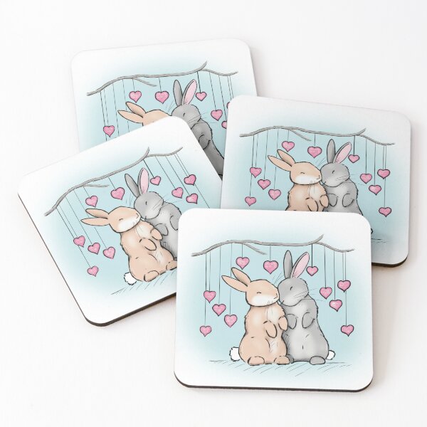 Item preview, Bunnies in love designed and sold by Willow Grove Designs.