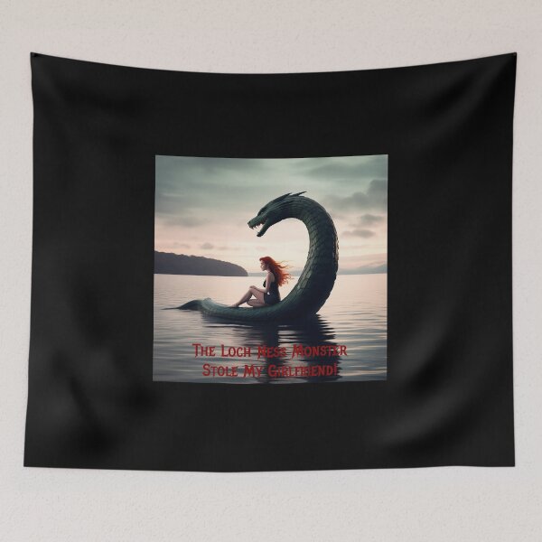 Item preview, Loch Ness Monster Stole My Girlfriend! designed and sold by FatCatStudios.