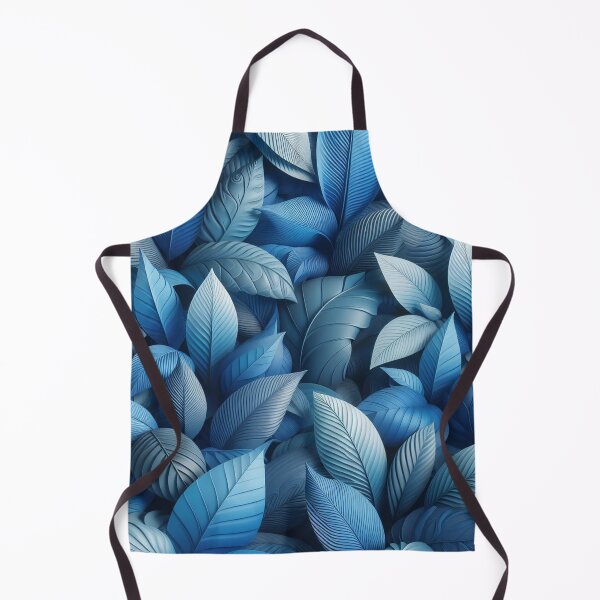 Item preview, Blue leaves designed and sold by blackwhiteblue.