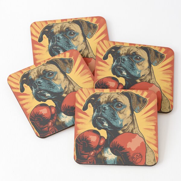 Item preview, Pop Art Boxing Dog designed and sold by NatureStyle555.