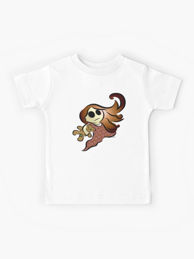 Ghost Girl Bear Black Kids T Shirt By Leeloolook Redbubble - bear roblox t shirts redbubble