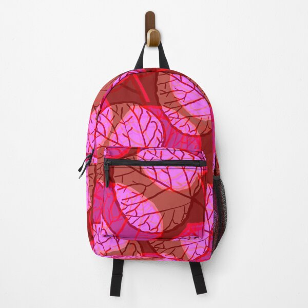 Item preview, Hot pink abstract layered foliage pattern art. designed and sold by Meteryards.