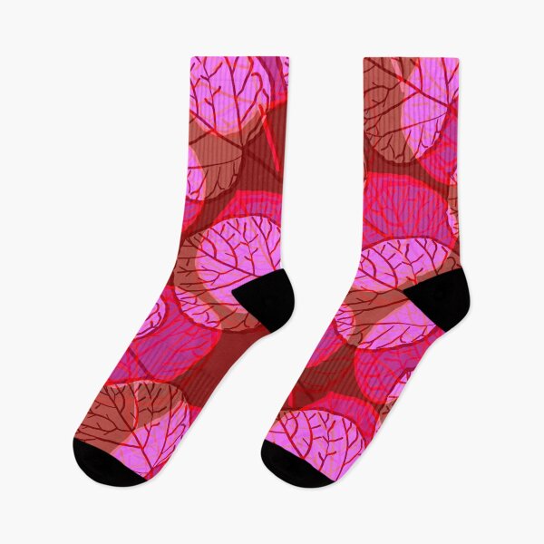 Item preview, Hot pink abstract layered foliage pattern art. designed and sold by Meteryards.