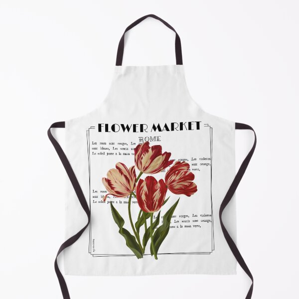 Item preview, Vintage Red Flower Market Rome white Oil Drawing designed and sold by AestHenni17.