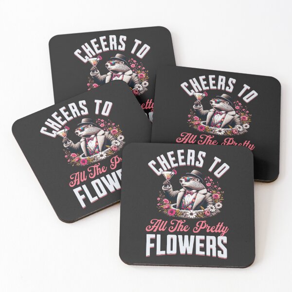 Item preview, Cheers To All The Pretty Flowers Spring Groundhog Graphic designed and sold by woormle.