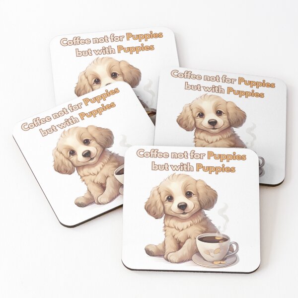 Item preview, Coffee with Cute Puppies  designed and sold by Promoc.