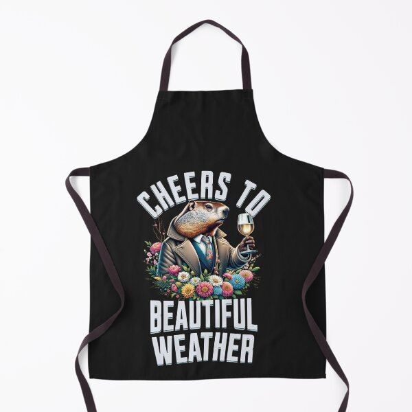 Item preview, Cheers To Beautiful Weather Groundhog Spring Design designed and sold by woormle.