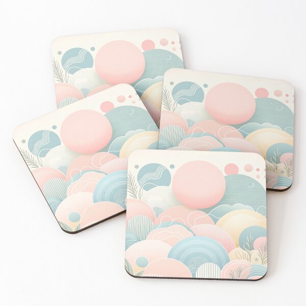Item preview, design with soft pastel colors designed and sold by nokoryna.
