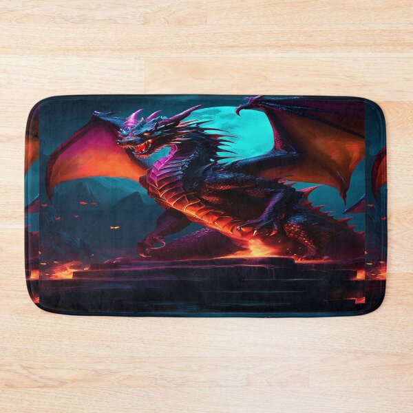 Item preview, Purple Dragon Chest and Horns With Glowing Eyes designed and sold by leen12 Art Designs Prints.