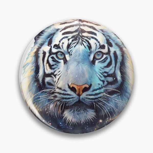 Item preview, Among the Stars Colorful Cosmic White Tiger designed and sold by Mahmoud Salah.