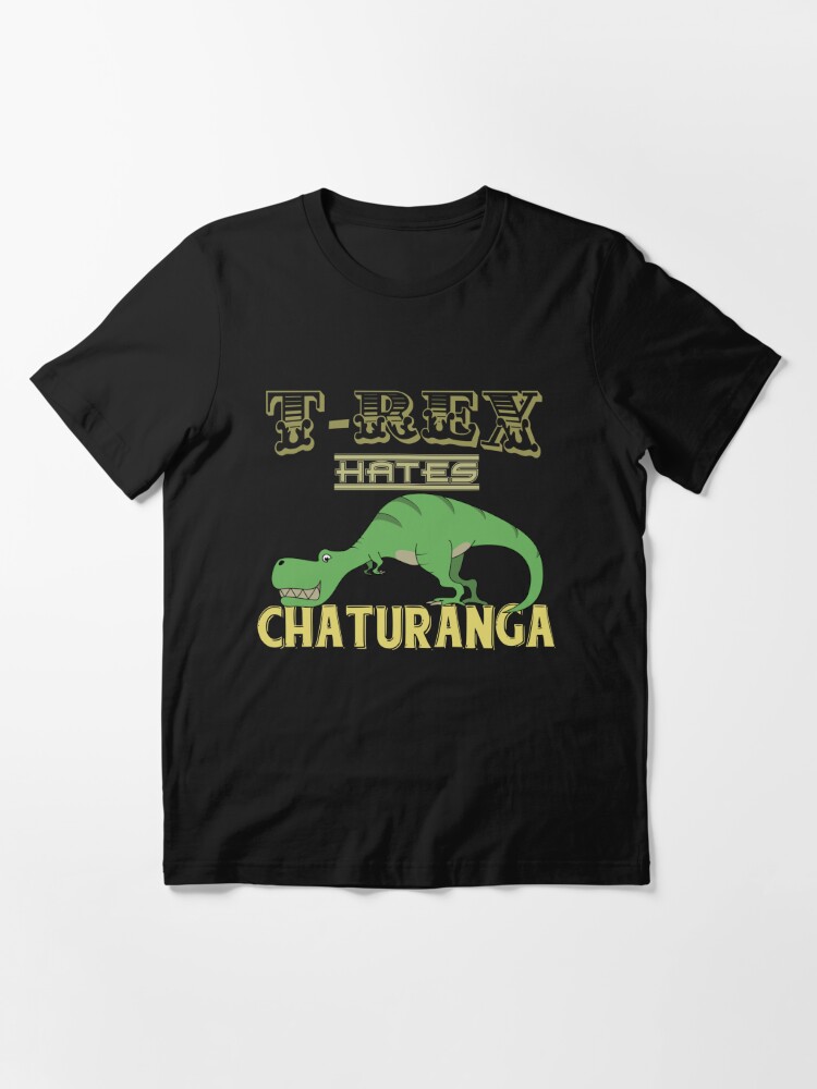 Vintage T Rex Hates Chaturanga Funny Yoga Shirt