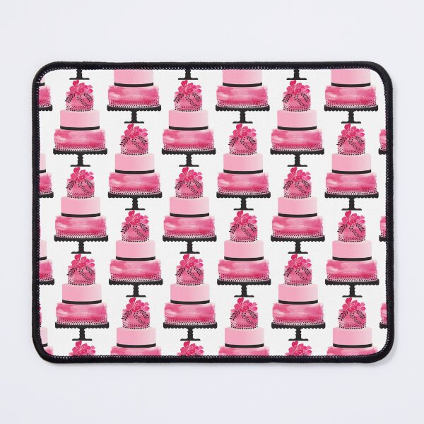 Item preview, Pink Watercolor Cake with Flowers designed and sold by Angela Cini.