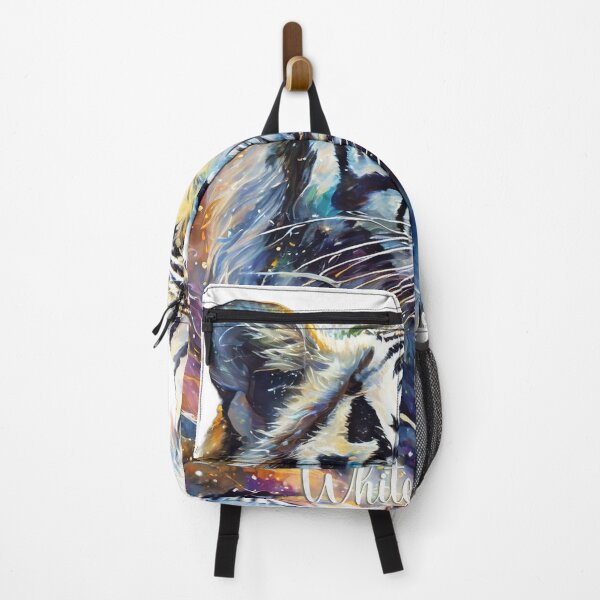 Item preview, Among the Stars Colorful Cosmic White Tiger designed and sold by Mahmoud Salah.