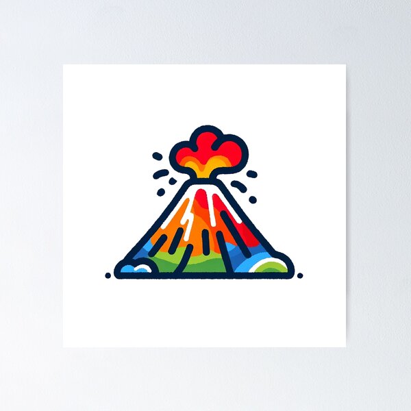Item preview,  illustration of a volcano designed and sold by nokoryna.