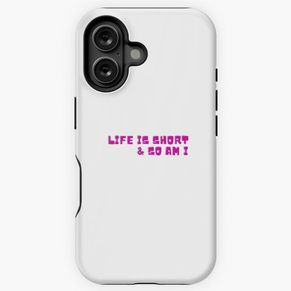 Vista previa del artículo con la obra «La vida es corta y yo también.», diseñado y vendido por TeeToop1.
