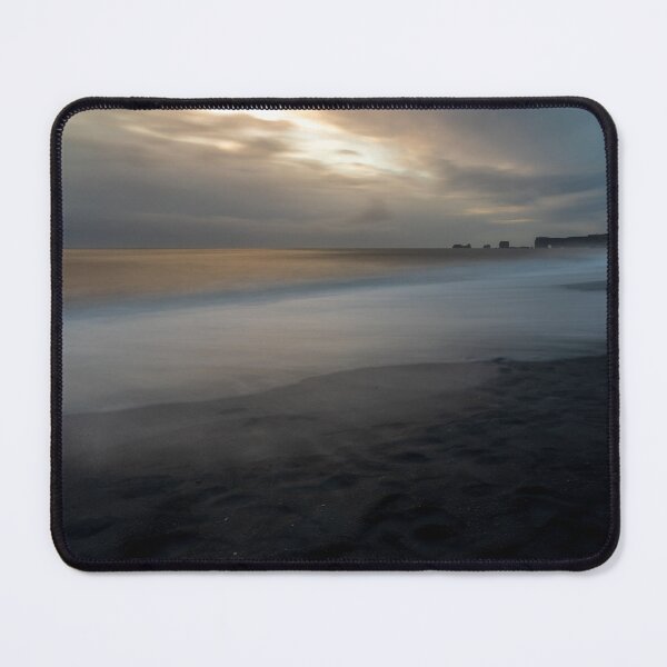 Item preview, Sunset serenity at Reynisfjara: Time-elongated waves whisper calm designed and sold by vaniavision.