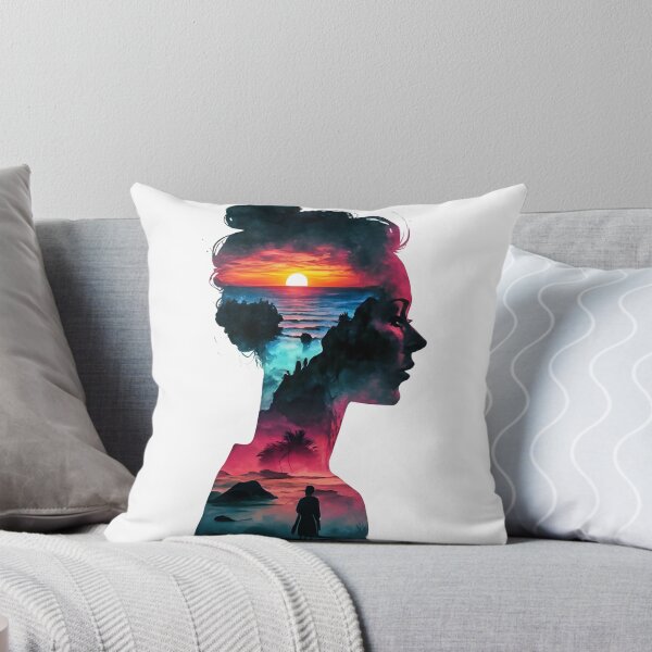 Item preview, Lady listening waves, double exposure art designed and sold by Zibis09.