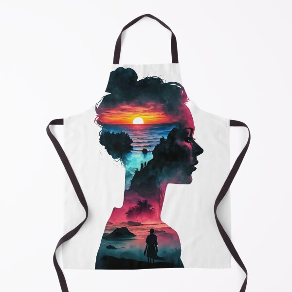 Item preview, Lady listening waves, double exposure art designed and sold by Zibis09.
