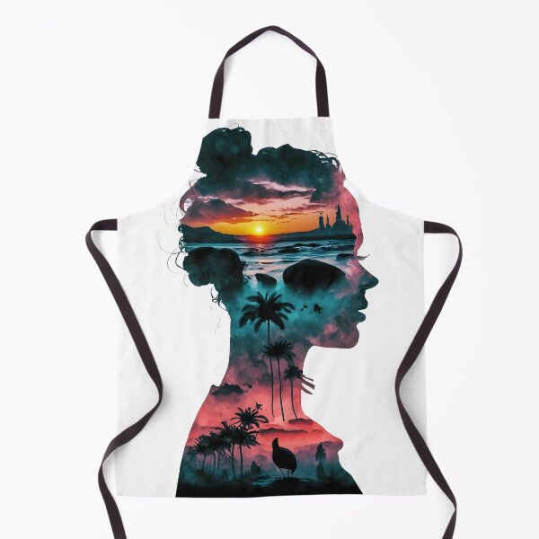 Item preview, Lady listening waves, double exposure art designed and sold by Zibis09.