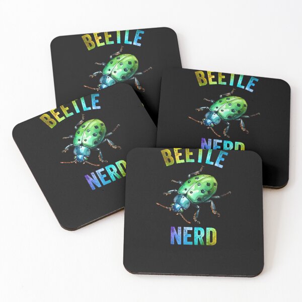 Item preview, Beetle Nerd Colorful Greens Watercolor Beetle  designed and sold by Zurickdesigns.