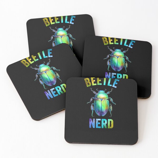 Item preview, Beetle Nerd Colorful Blue-Green Watercolor Beetle  designed and sold by Zurickdesigns.