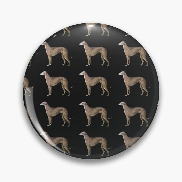 Item preview, Larger Tiled Greyhound Vintage Watercolor Pattern designed and sold by ElegantTeaTime.