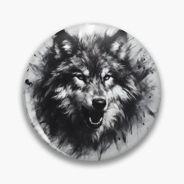 Item preview, Charcoal Fierce Wolf designed and sold by Patriot Artyfact.