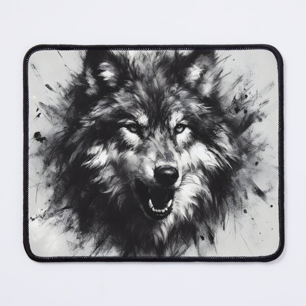 Item preview, Charcoal Fierce Wolf designed and sold by Patriot Artyfact.