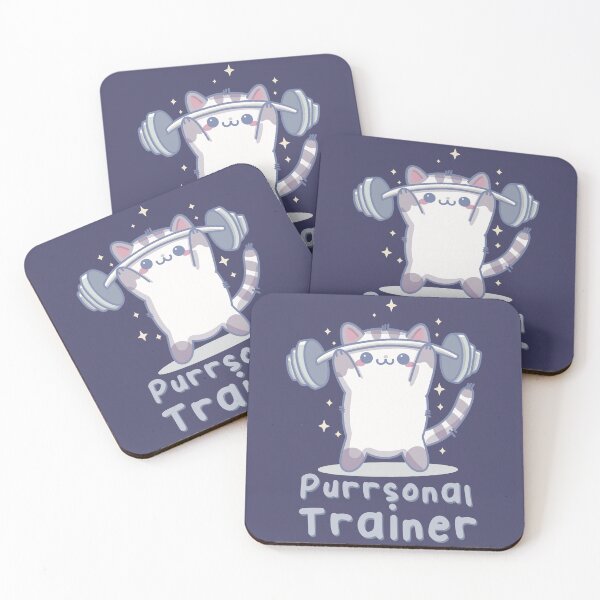 Item preview, Purrsonal Trainer Cat Weight Lifting Kawaii Strong Boi  designed and sold by FelineEmporium.