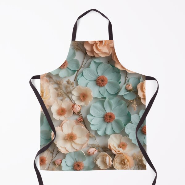 Item preview, Dried Flowers Art- Aqua, Peach and Cream Pastel designed and sold by Witsprings.